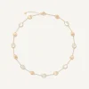 Marco Bicego 18Kt Yellow Gold Necklace With Oval Elements And Mother-Of-Pearl Discount
