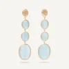 Marco Bicego 18Kt Yellow Gold Pendant Earring With Aquamarines Store