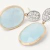 Marco Bicego 18Kt Yellow Gold Pendant Earring With Aquamarines Sale