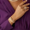 Marco Bicego 18Kt Yellow Gold Three-Strand Bracelet With Diamond Pave Outlet