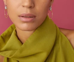 Marco Bicego Pendant D'Oreille Avec Elements Fleuris Paves De Diamants Online