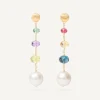 Marco Bicego Pendant D'Oreille Multicolore Avec Embout En Perle Flash Sale