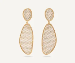 Marco Bicego Pendants D'Oreilles Convertibles Avec Pave De Diamants New