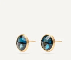 Marco Bicego Puce D'Oreille Avec Topaze Bleue De Londres, Grand Modele Store
